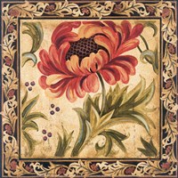 Framed 'Floral Daydream II' border=