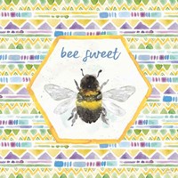 Framed 'Bee Harmony VI' border=