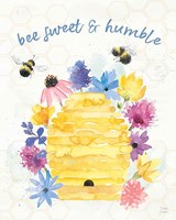 Framed 'Bee Harmony IV' border=