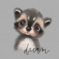 Framed 'Dream Raccoon' border=