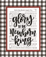 Framed 'Glory to the Newborn King' border=