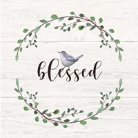 Framed 'Blessed Sign' border=