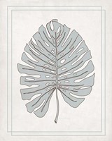 Framed 'Tropical Monstera III' border=