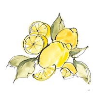 Framed 'Lemon Still Life III' border=