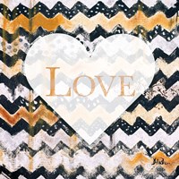 Framed 'Love Zig Zag' border=