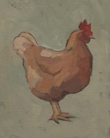 Framed 'Egg Hen I' border=