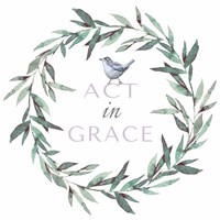 Framed 'Act in Grace' border=