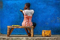 Framed Eating Sugar Cane