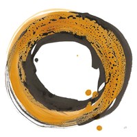 Framed 'Amber Enso I' border=