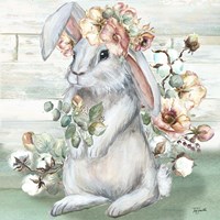 Framed 'Farmhouse Bunny II' border=