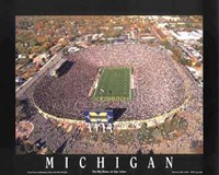 Framed Michigan Stadium - University Of Michiga