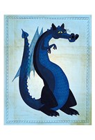 Framed Blue Dragon