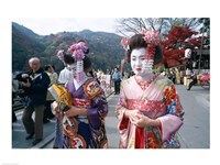 Framed Geishas, Kyoto, Honshu, Japan