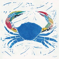 Framed 'Sea Creature Crab Color' border=