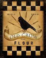 Framed 'Old Crow Flour' border=