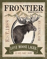 Framed 'Frontier Brewing II' border=