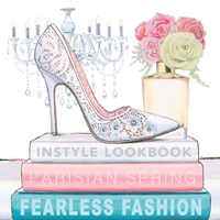 Framed 'Fearless Fashion IV' border=