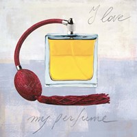 Framed 'I Love my Perfume' border=