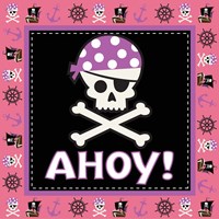 Framed 'Ahoy Pirate Girl III' border=