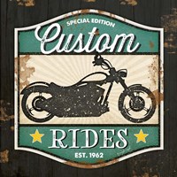 Framed 'Custom Rides' border=