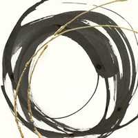 Framed 'Gilded Enso IV' border=