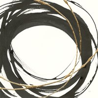 Framed 'Gilded Enso III' border=