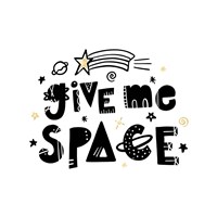 Framed 'Give Me Space I' border=