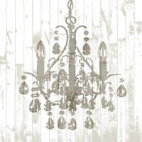 Framed 'Shiplap Chandelier I' border=