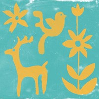 Framed 'Otomi Tile I' border=