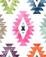 Framed 'Aztec Brights I' border=