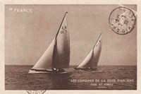 Framed Vintage Sailing I Sepia