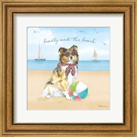 Framed 'Summer Paws V' border=