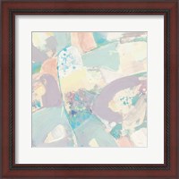 Framed 'White Rock II Pastel' border=