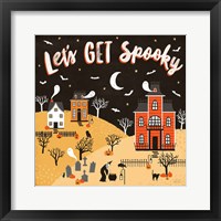 Framed 'Spooky Village IV' border=