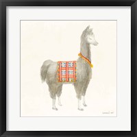 Framed Festive Llama I