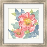 Framed 'Peony in the Pink II' border=