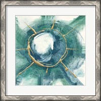 Framed 'Dharma Wheel II' border=