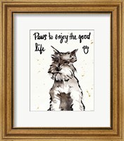 Framed 'Strike a Paws XIV' border=