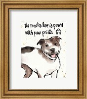 Framed 'Strike a Paws XV' border=