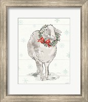 Framed 'Modern Farmhouse XI Christmas' border=