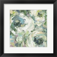 Framed Sage and Lavender Peonies II Light