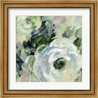 Framed 'Sage and Lavender Peonies III' border=