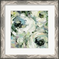 Framed 'Sage and Lavender Peonies II' border=