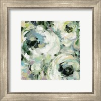 Framed 'Sage and Lavender Peonies II' border=