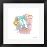 Framed Abstract Monogram A