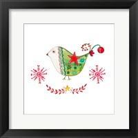 Framed Christmas Dove I