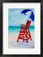 Lifeguard Post I Framed Print