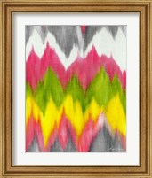 Framed 'Vibrant Crests II' border=