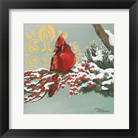 Winter Red Bird I Framed Print