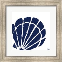 Framed 'Coastal Navy on White I' border=